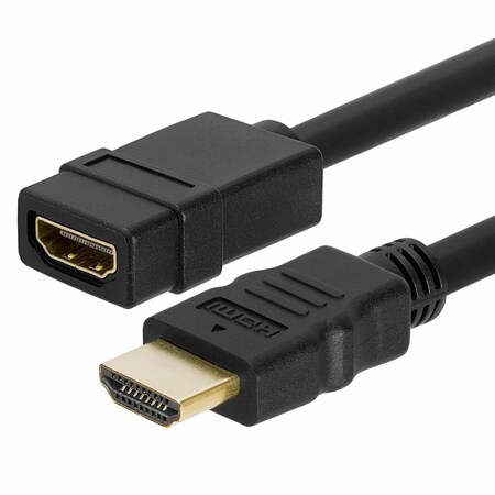 4Xem 4xem 4XHDMIEXT6 6 ft. HDMI 4K-2K Male & Female Extension Cable; Black 4XHDMIEXT6